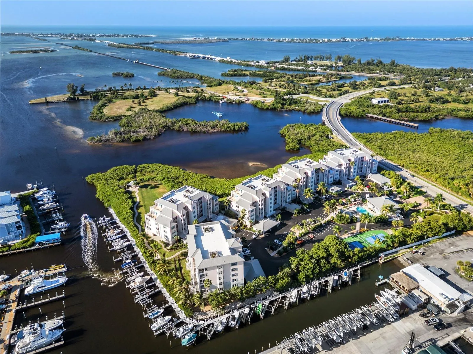 AERIAL BOCA VISTA HARBOR VIEW