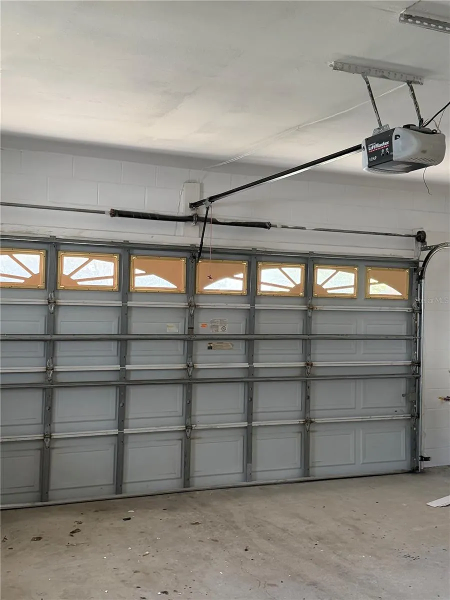 Attached 2-car garage