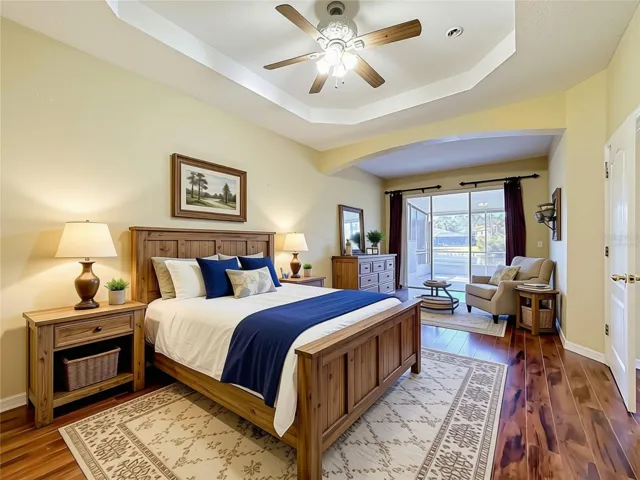 Virtually Staged Master Bedroom
