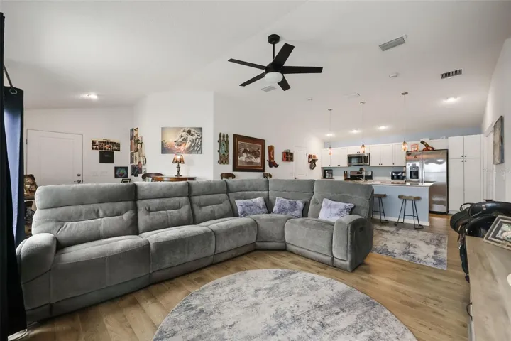 Couch included with home