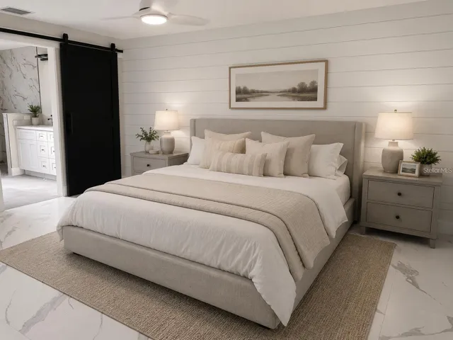 virtual staged bedroom