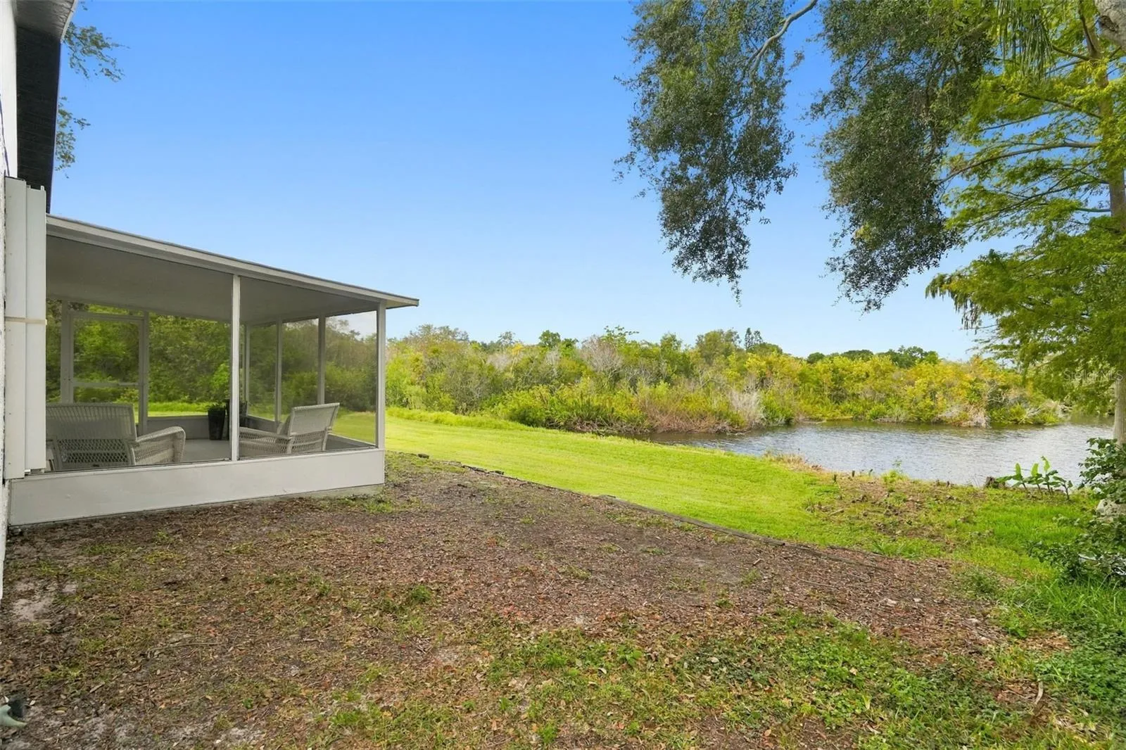 View from right side of house to Lake
