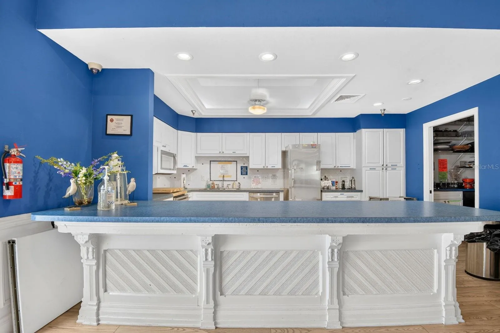 Large kitchen in clubhouse