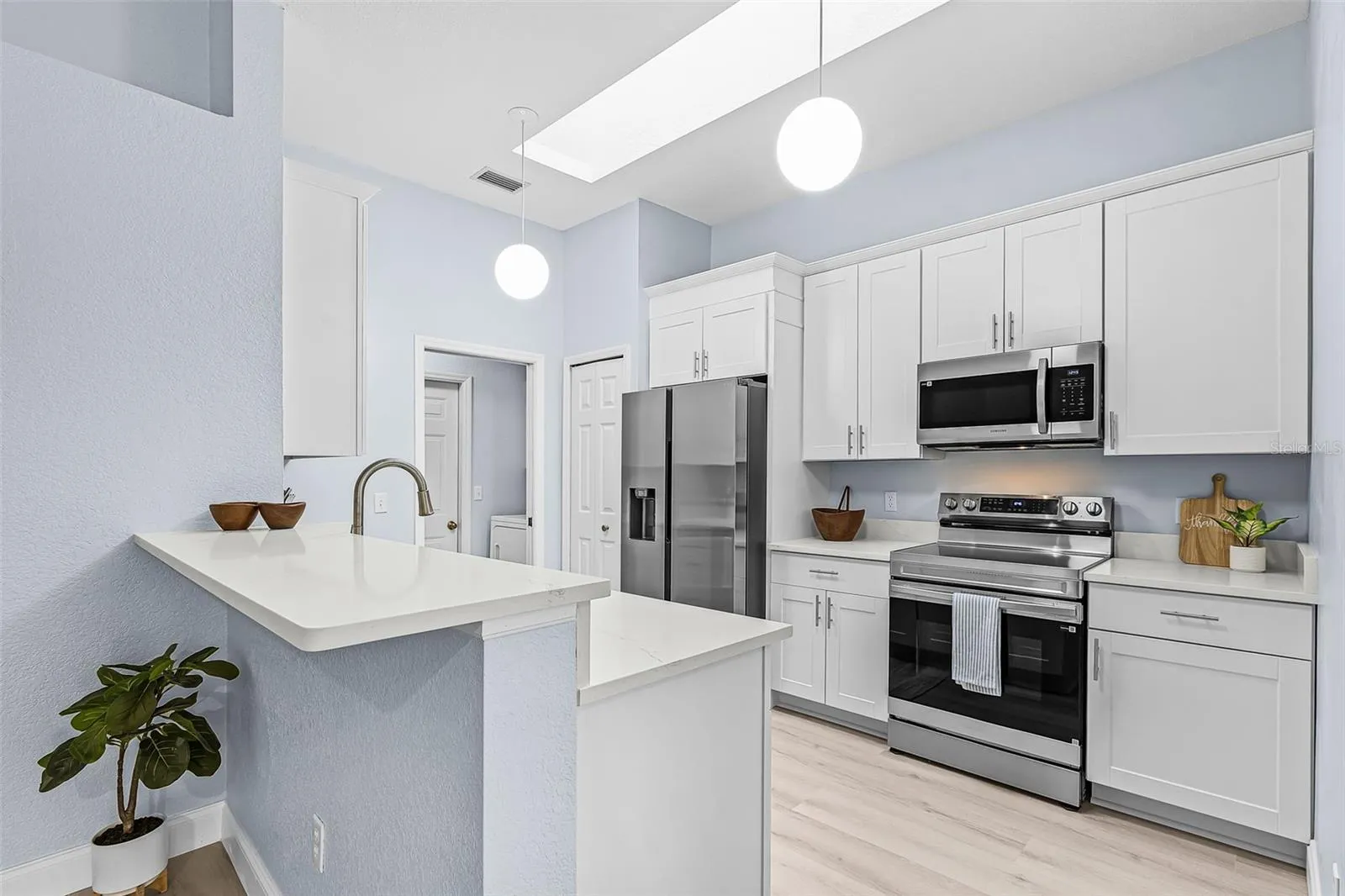New Kitchen cabinets, appliances, sink, faucet
