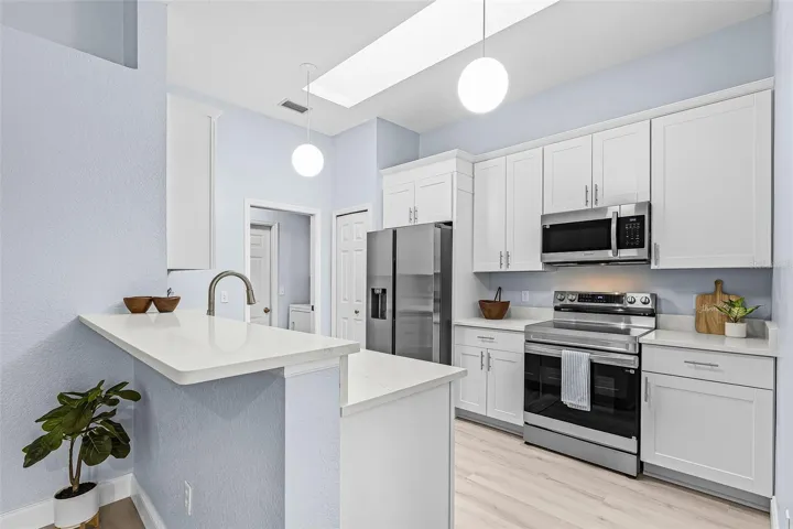 New Kitchen cabinets, appliances, sink, faucet