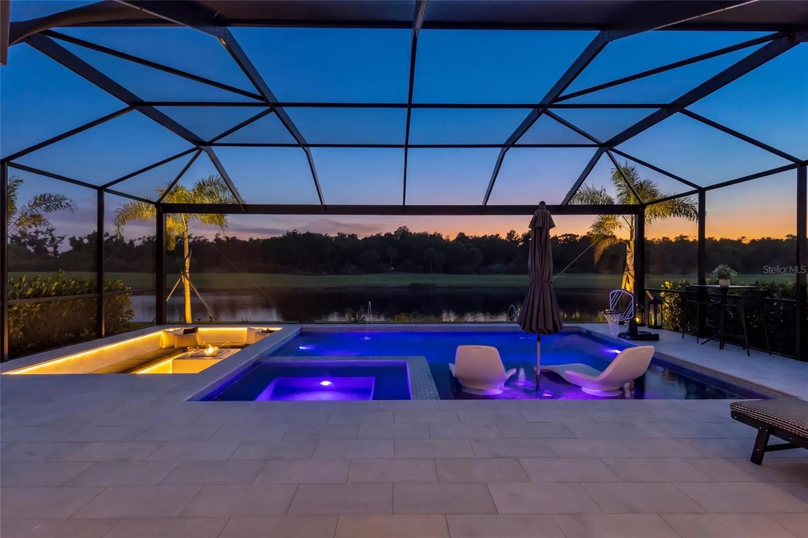 Firepit and Pool