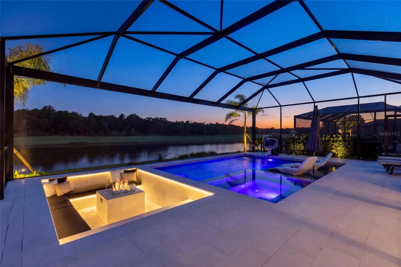 Firepit and Pool