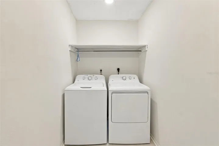 Washer dryer included.