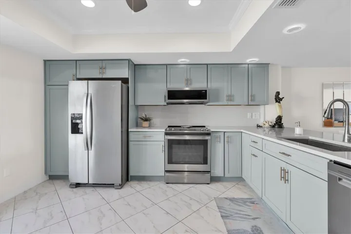 Beautiful Kitchen with Quartz Counters