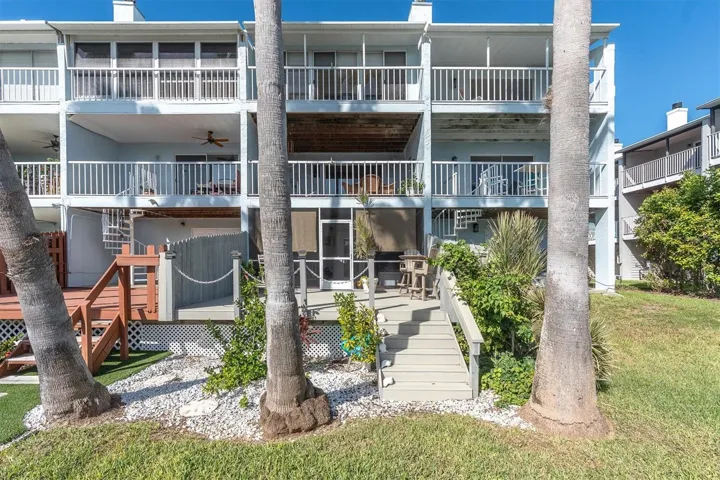 Expanded deck is perfect for outdoor celebrations on the waterfront