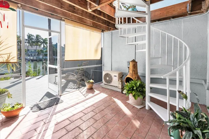 Expansive entertainment area adjacent to deeded boat dock