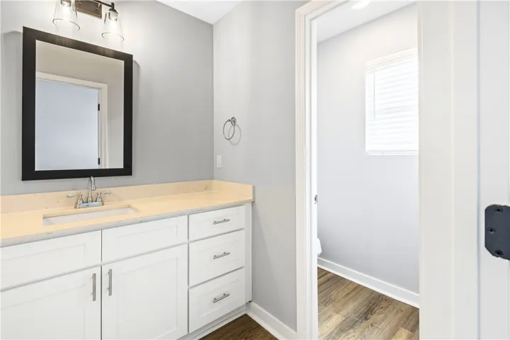 Master Bathroom countertops, cabinets