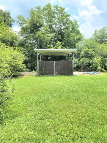 Outside covered concrete area