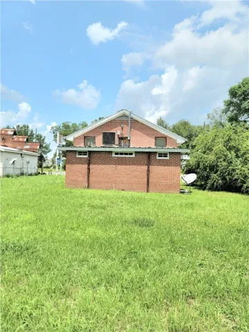 Rear of the building