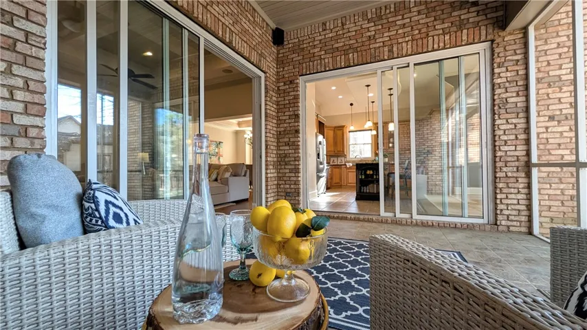 Two sets of triple glass sliders - talk about natural light!!