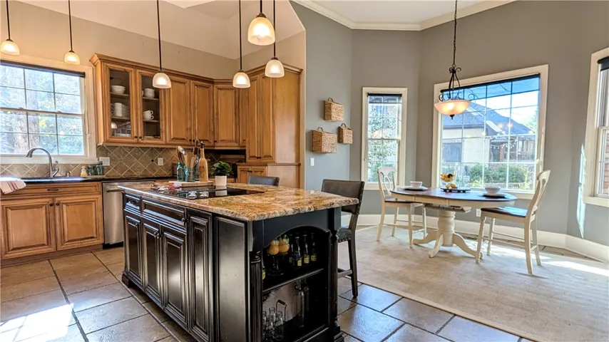 So much storage space and finished with under-cabinet lighting!