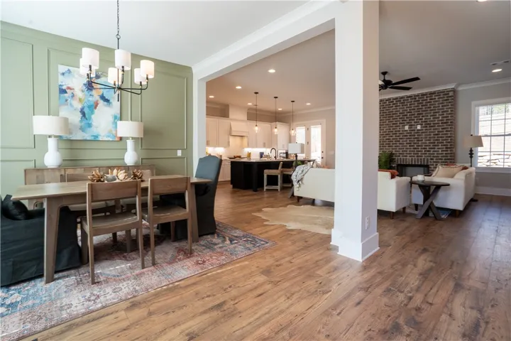 Home is now staged, helping buyers envision the space (not virtual)