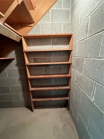 safe room/basement storage