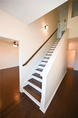 Stairs leading upstairs to bedroom 2 and 3.