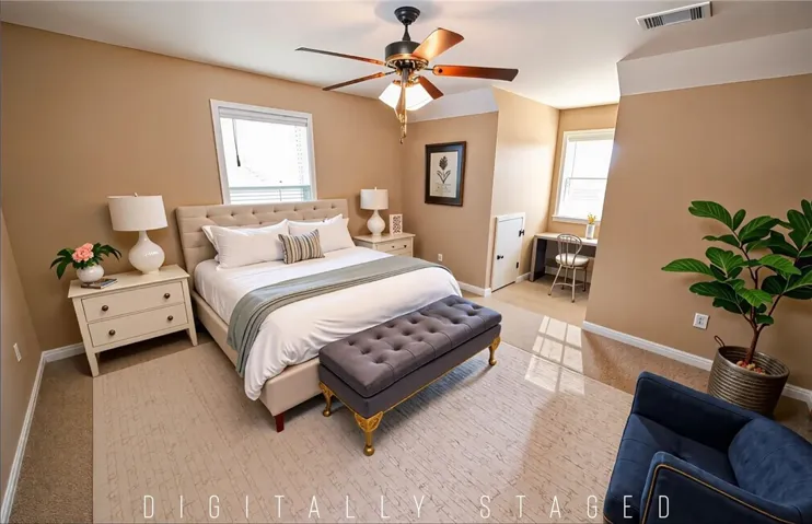 Bedroom 2 (DIGITALLY STAGED)