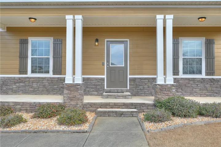 Settled on a half acre lot in the Lundy Chase Neighborhood.