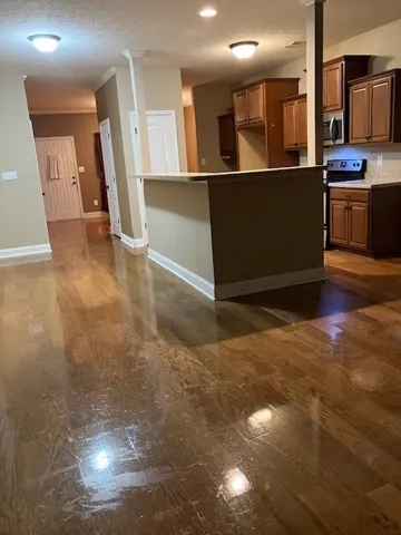View of kitchen from Greatroom