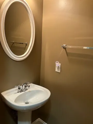 Half bathroom downstairs