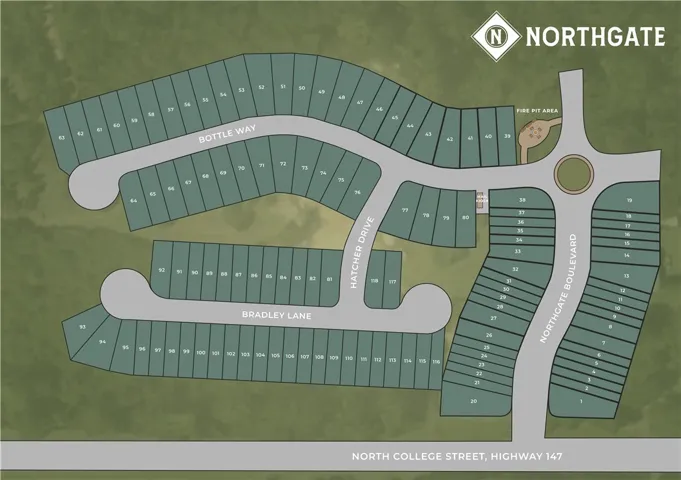 Northgate Community Map – All plans, pricing and specifications are subject to change without notice.