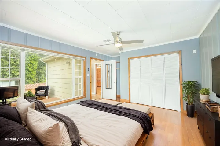 Primary Bedroom Staged