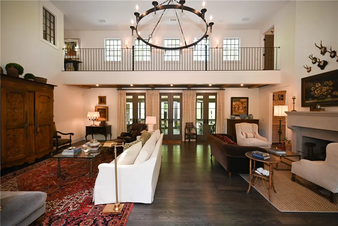 The entrance leads to the huge open living space.