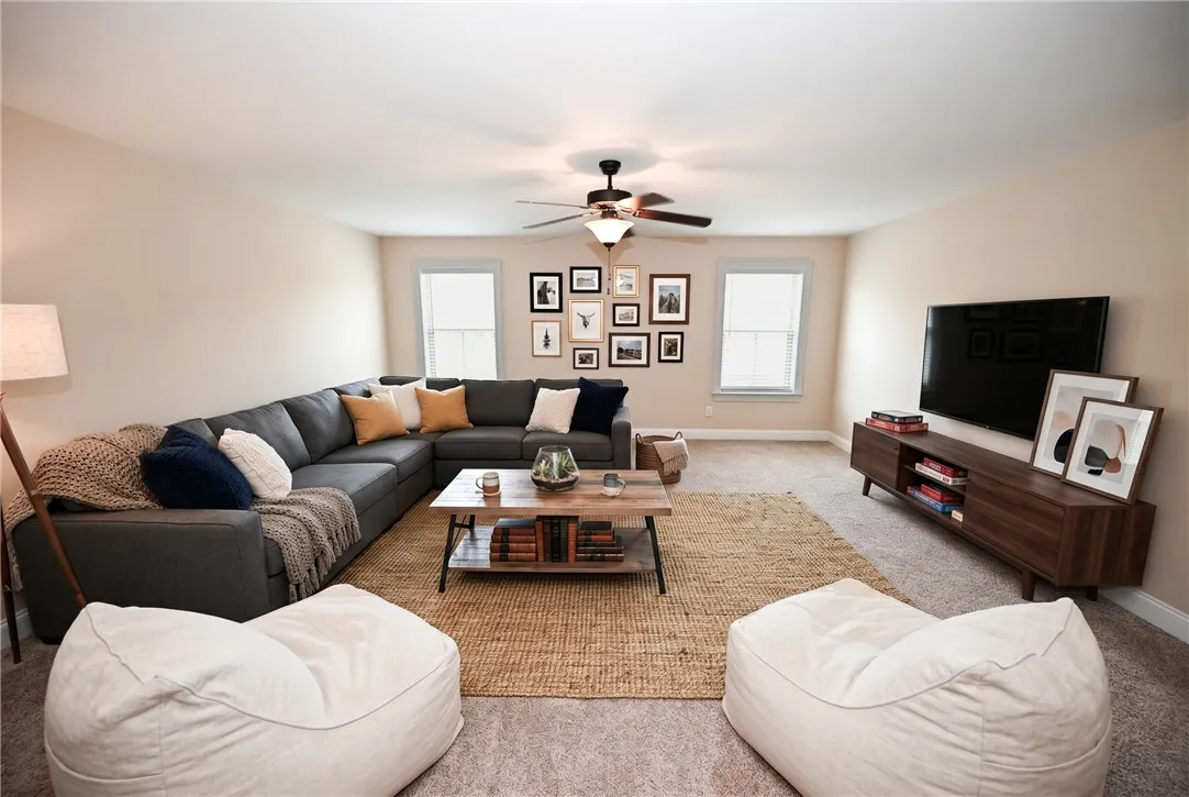 DIGITALLY STAGED Bonus Room (Also could be 6th Bedroom)