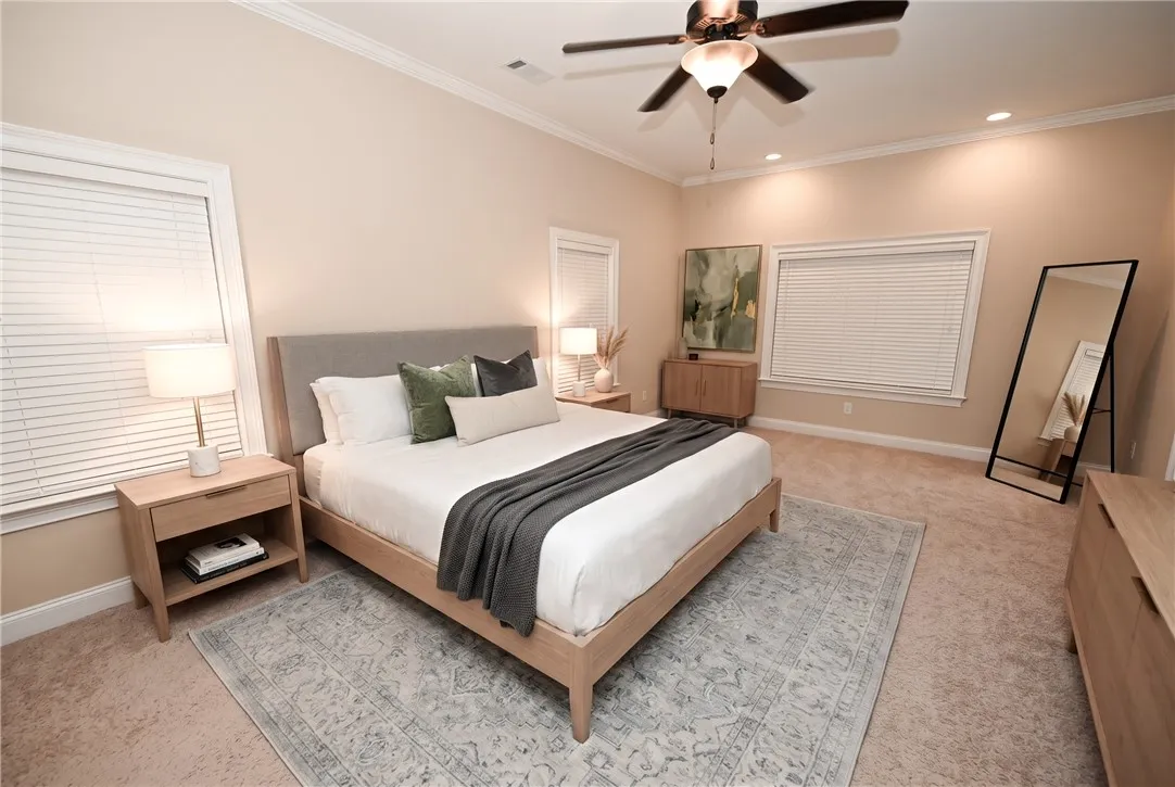 DIGITALLY STAGED Master Bedroom