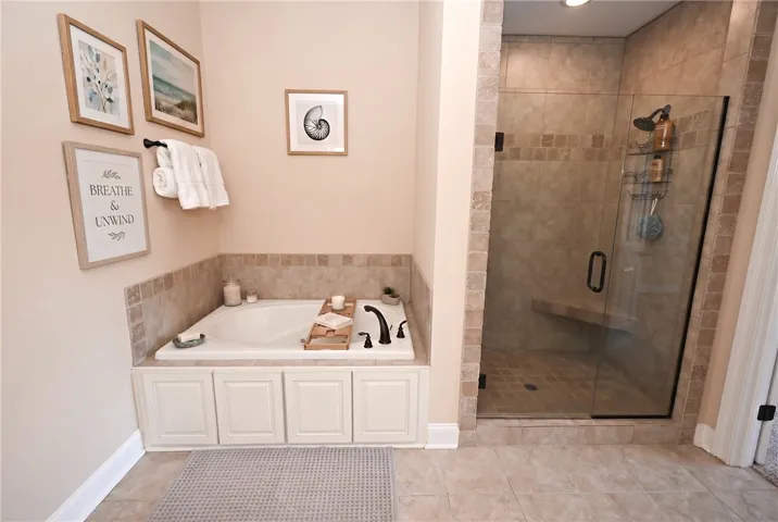 DIGITALLY STAGED Master Bathroom