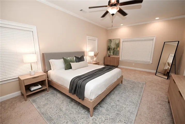 DIGITALLY STAGED Master Bedroom