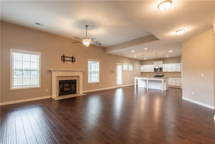 Living/Kitchen prior to tenants moving in.