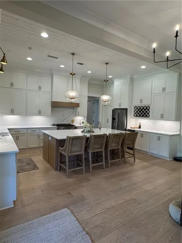 Custom Cabinetry & Oversized Island