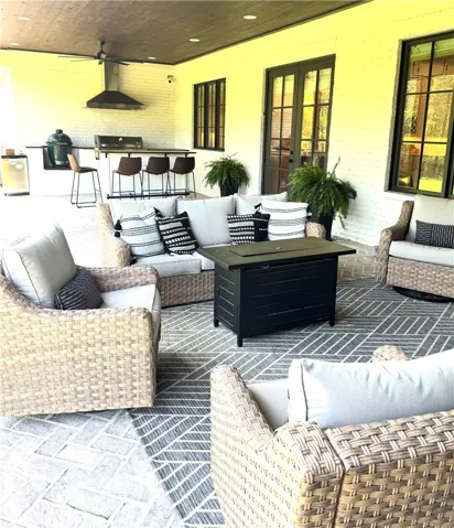 Lovely Back Porch for year round entertaining!