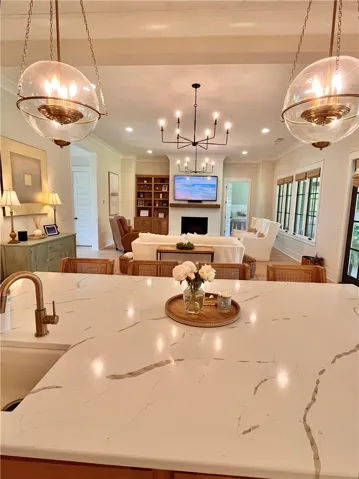 View of Family Room from Kitchen
