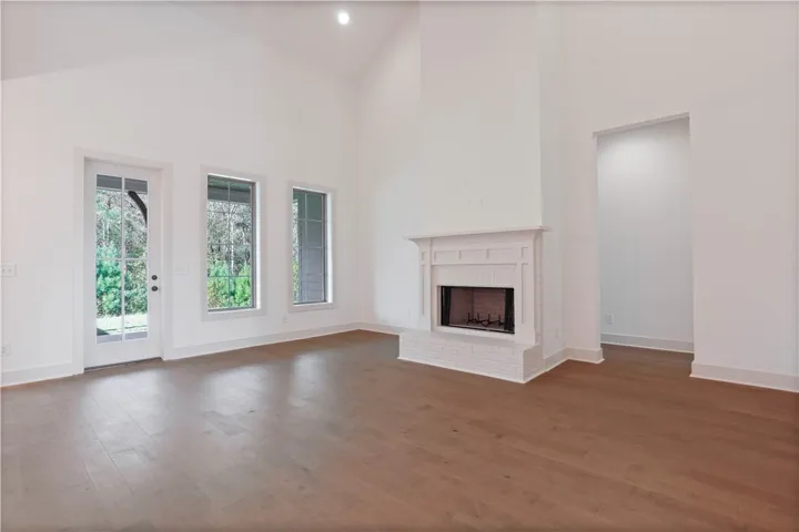 The Fullerton living room - Vaulted Ceilings
