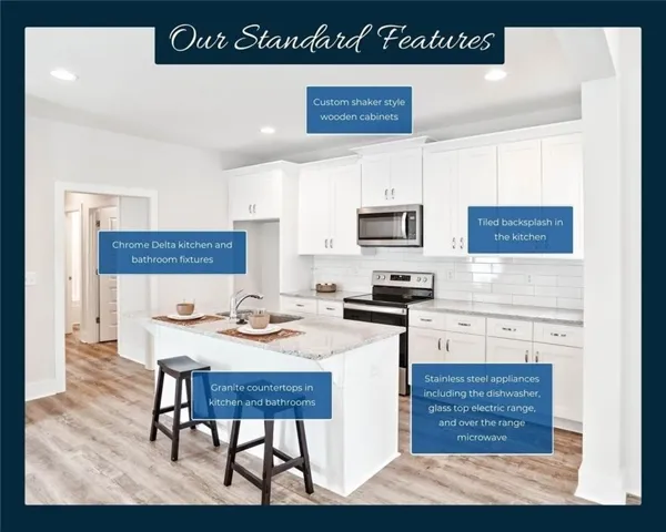 Standard Features -All plans, pricing, & specifications are subject to change without notice.
