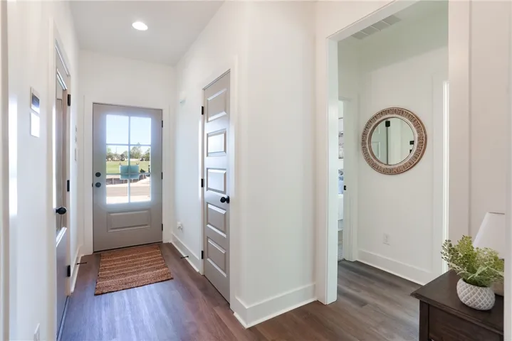 EXAMPLE of a Toby B - Foyer & Hallway to Spare Bedrooms.  All plans, pricing, & specifications are subject to change without notice.