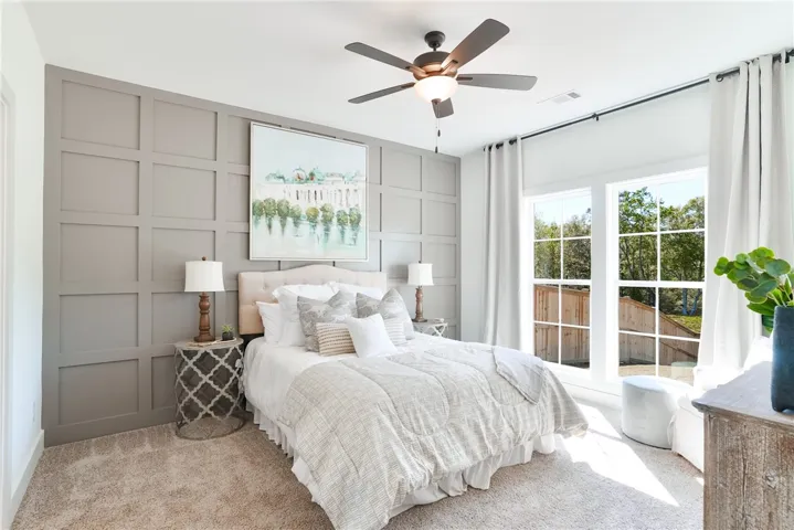 EXAMPLE of a Toby B - Primary Bedroom.  All plans, pricing, & specifications are subject to change without notice.