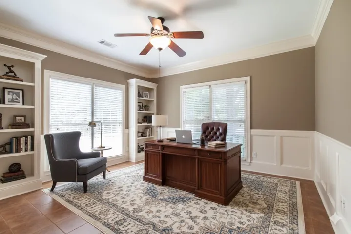 Virtually Staged Office/Study