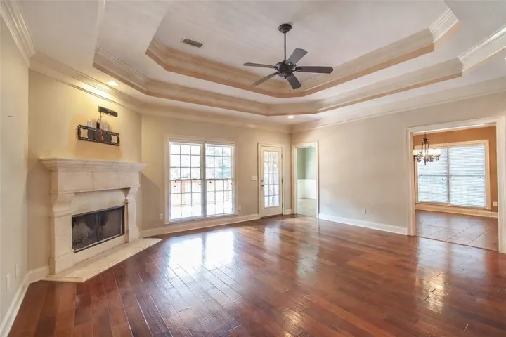 Great Room with Wood Burning Fireplace