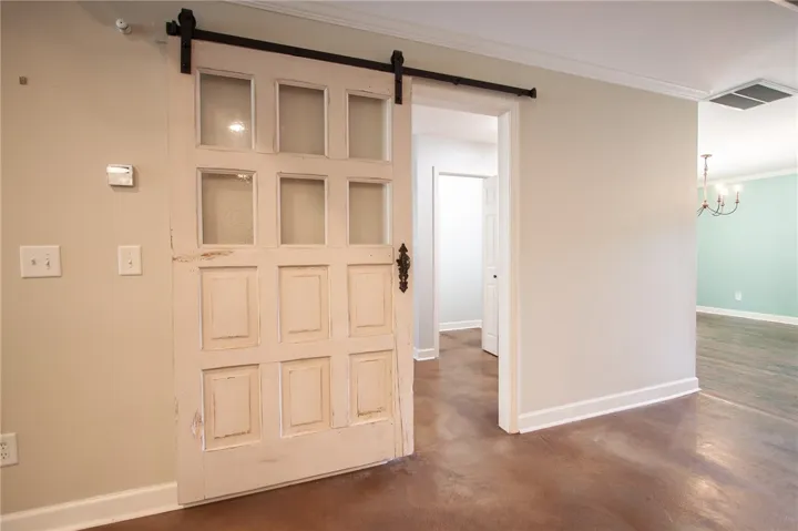Door to laundry room