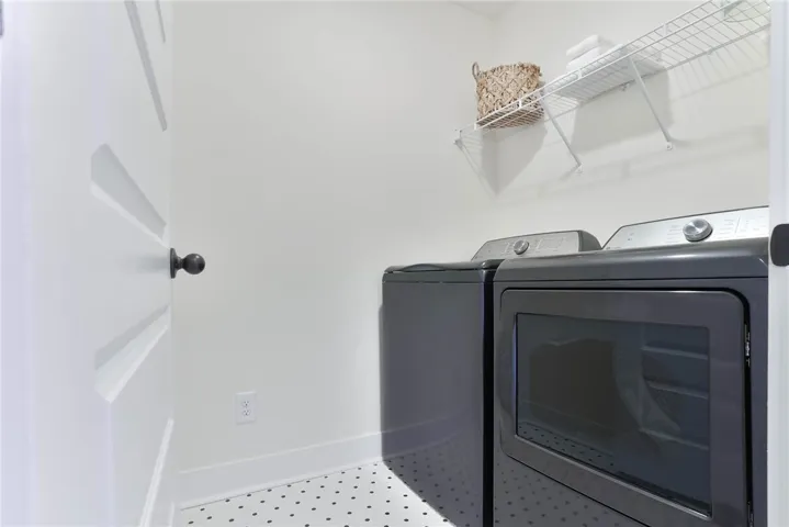 Example of a completed Trent Plan - Laundry Room - All plans, pricing, and selections/specifications are subject to change without notice.