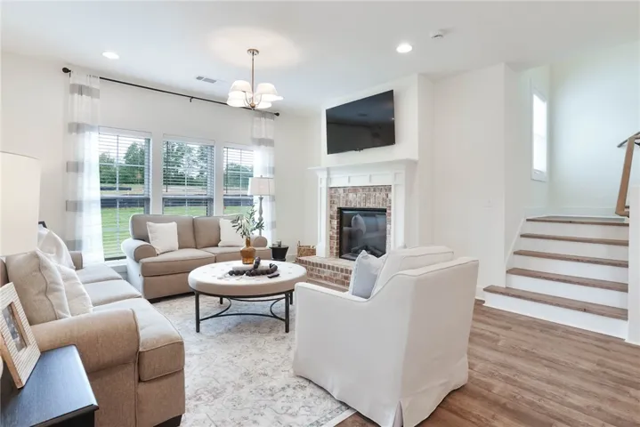 Example of a completed Trent Plan - Living Room - All plans, pricing, selections & specifications are subject to change without notice.