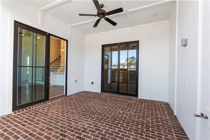 This inviting patio offers a seamless transition between indoor comfort and outdoor relaxation.