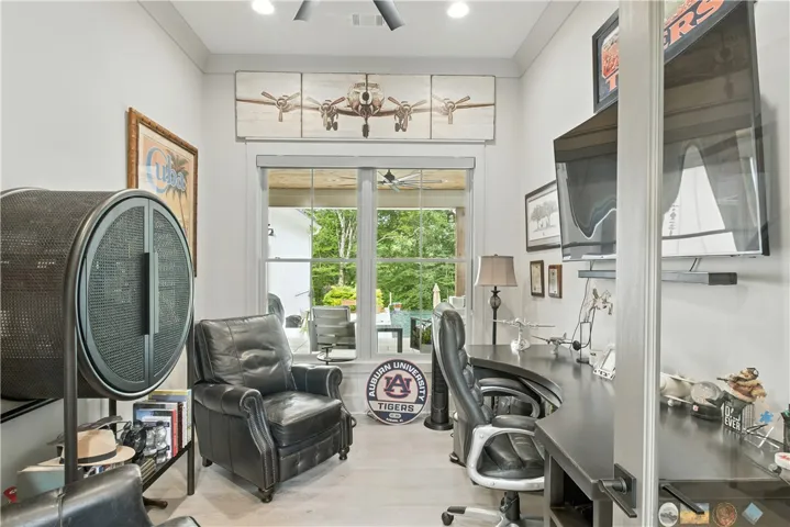 The office on the main level