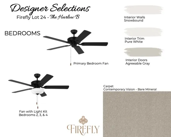 Selections for lot 24 by Holland Homes LLC. All plans, pricing, and specifications are subject to change without notice.